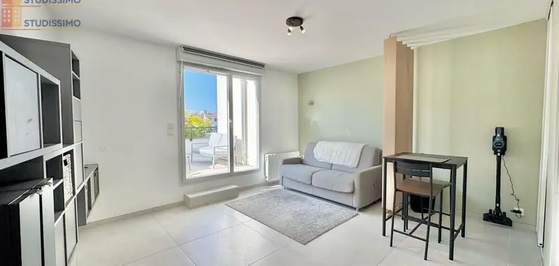 Studio meublé 26m² Lyon 9e - Grande terrasse, lumineux - Photo 2