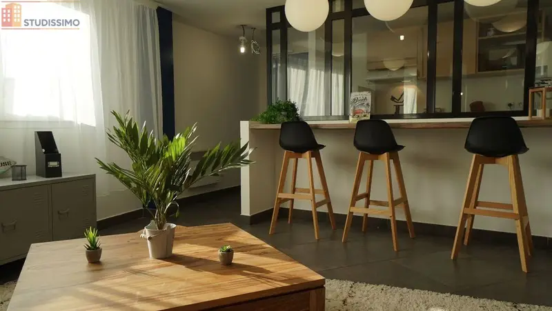 Studio 21m² Lyon 7e - Meublé, résidence sécurisée - Photo 2