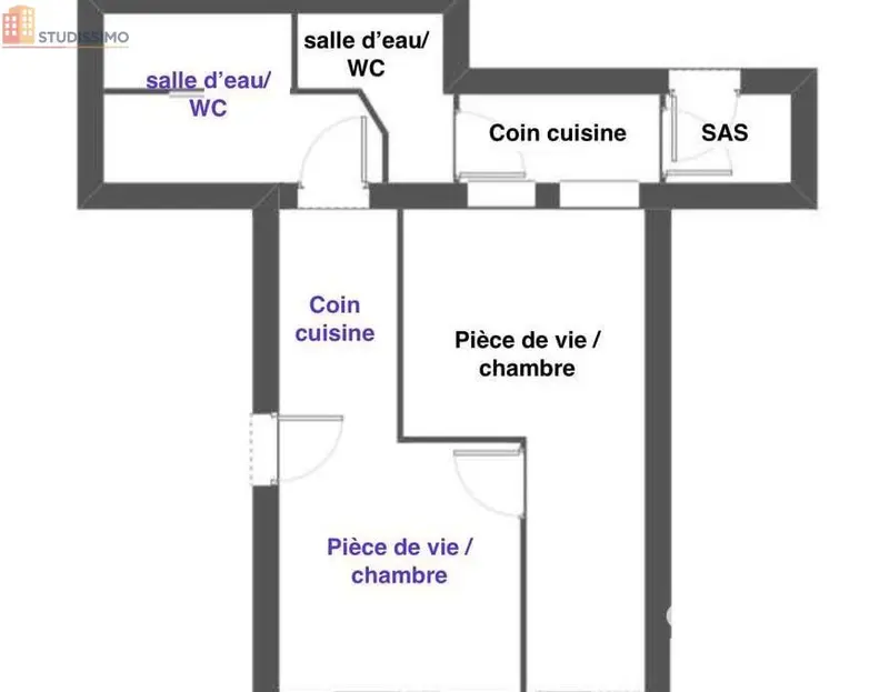 Studio 31m² Cholet - lumineux - Photo 2