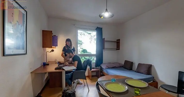 Studio meublé 17m² Villeurbanne - Étage élevé, lumineux - Photo 1