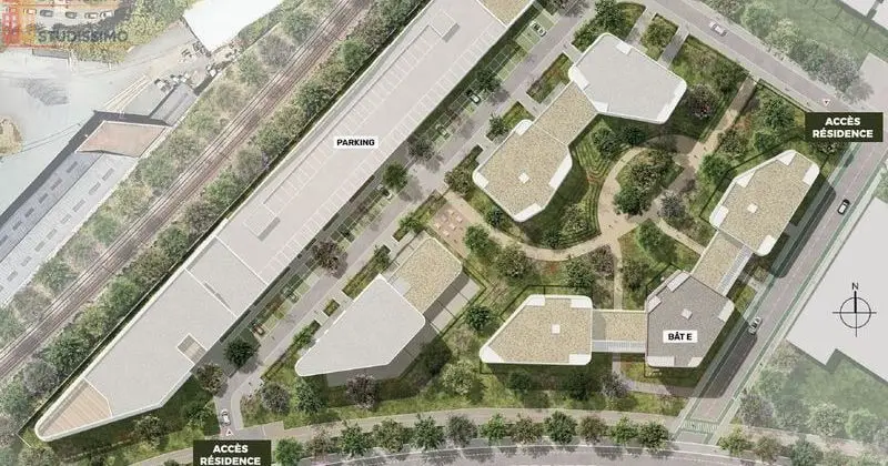 Studio 39m² Angers 49000 - Résidence Les Jardins d'Amytis - Photo 2