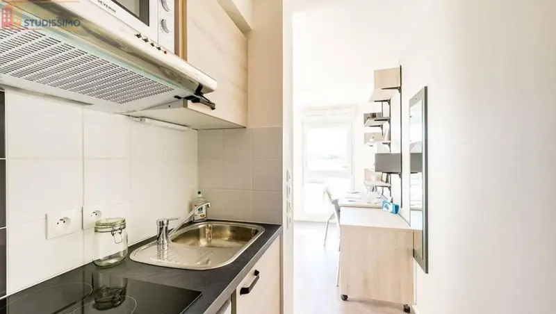 Studio meublé 17m² Rouen 76000 - Meublé, pratique - Photo 2