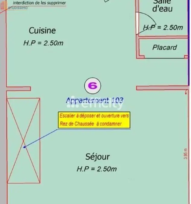 Studio 39m² Cherbourg-en-Cotentin 50100 - Photo 1