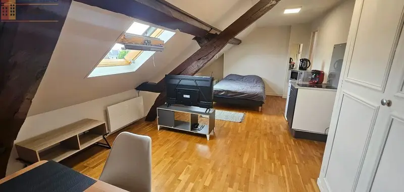 Studio meublé 18m² Rouen centre - Hypercentre, dernier étage - Photo 2