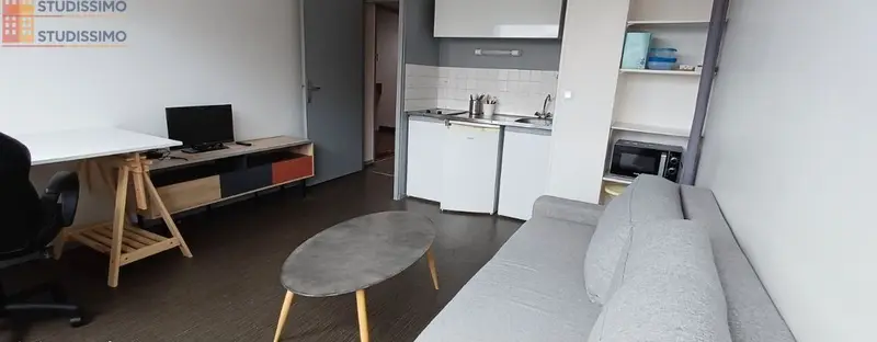 Studio meublé 21m² Rouen 76000 - Meublé, dernier étage - Photo 3