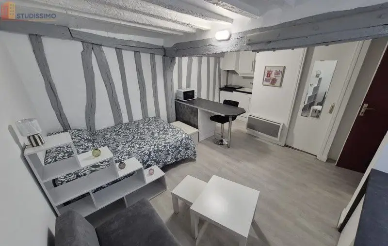 Studio meublé 20m² Rouen 76000 - Meublé, DPE D - Photo 5