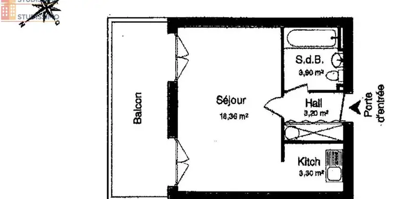 Studio 29m² Rouen 76000 - Meublé, proche Hôtel de ville - Photo 1