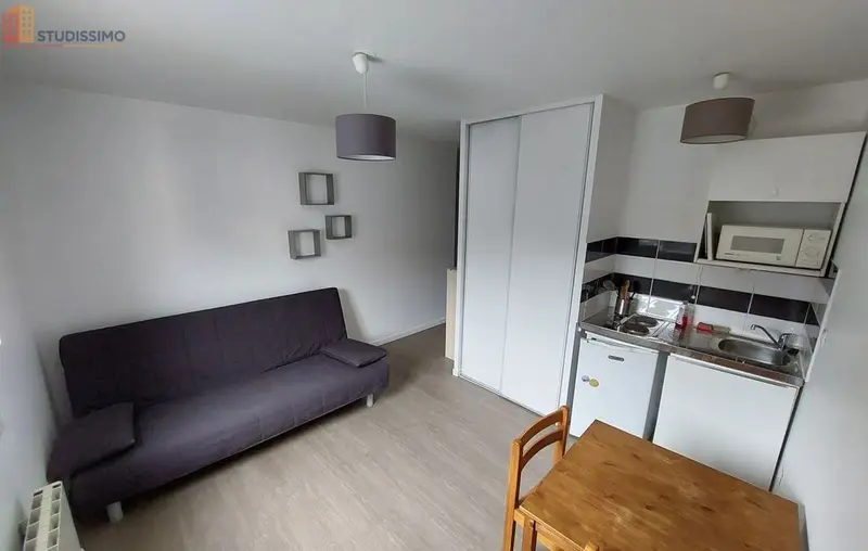 Studio meublé 19m² Rouen centre - Calme, lumineux - Photo 2
