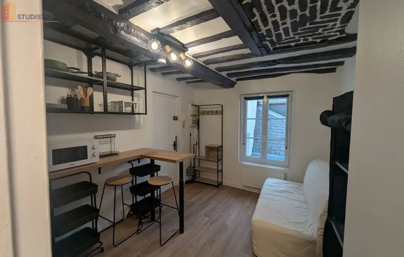 Studio 13m² Rouen 76000 - Meublé, étage 2/3 - Photo 3