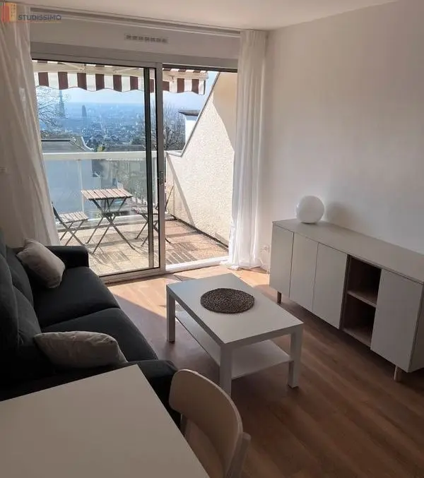 Studio 21m² Rouen 76000 - Meublé, terrasse - Photo 4