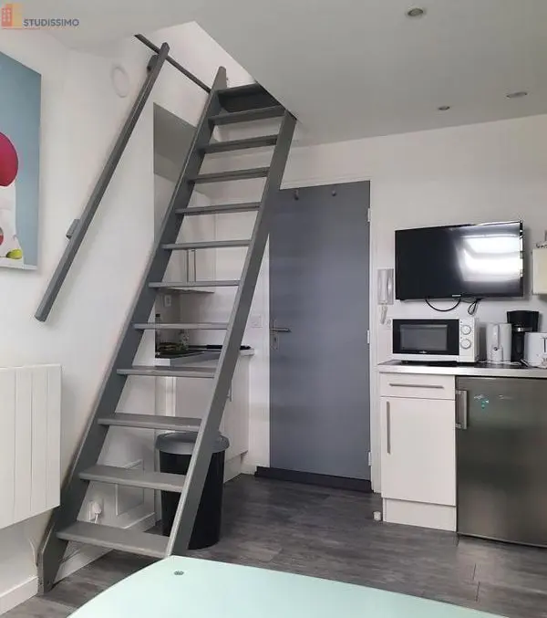 Studio meublé 18m² Le Havre 76600 - Rénové, mezzanine - Photo 4