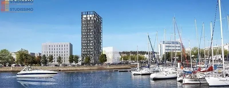 Studio meublé 23m² Le Havre 76600 - Récente, 8e étage - Photo 13