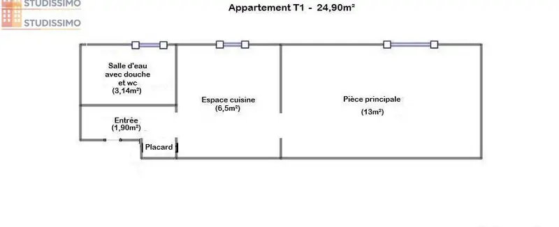 Studio 25m² Vandoeuvre-lès-Nancy - lumineux - Photo 2