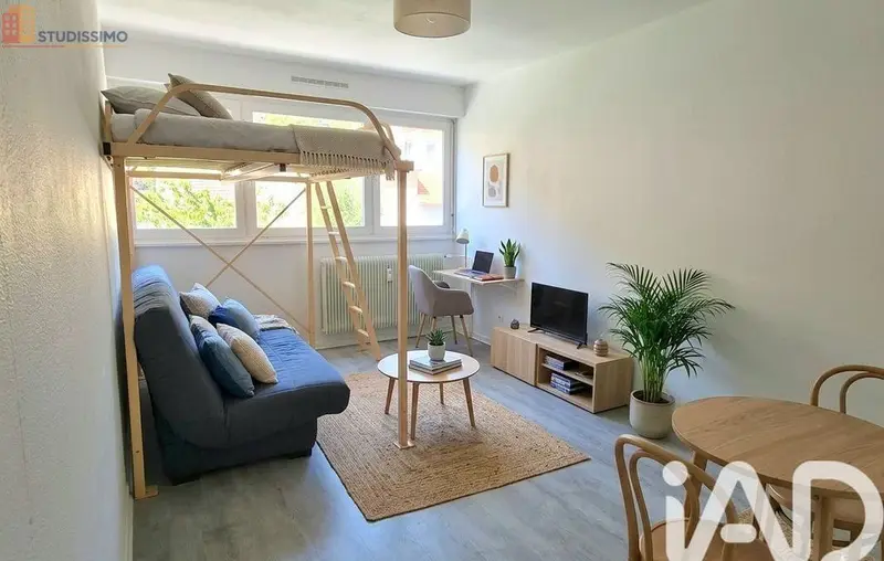 Studio 24m² Nancy 54000 - Étage élevé, lumineux - Photo 1