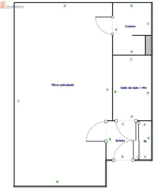 Studio 33m² Nancy 54000 - Étage élevé, DPE C - Photo 6