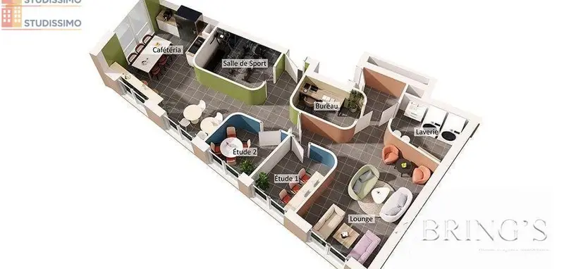 Studio 19m² Vandoeuvre-lès-Nancy - Aucun caractère mentionné - Photo 3