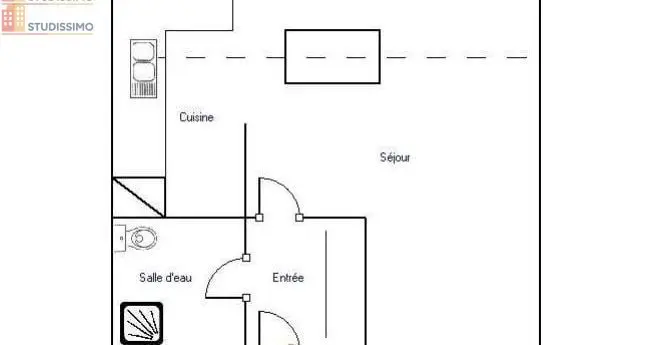 Studio 25m² Plaisir - 3e étage, DPE C - Photo 1