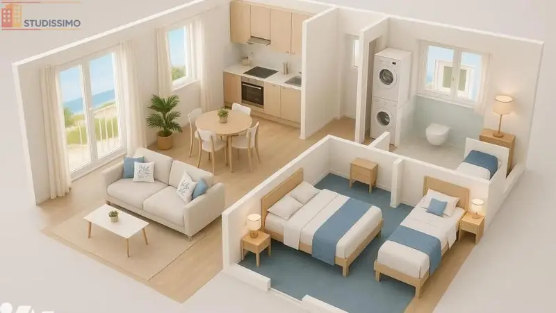 Studio 34m² Saint-Pierre-Quiberon - lumineux, proche plage - Photo 1