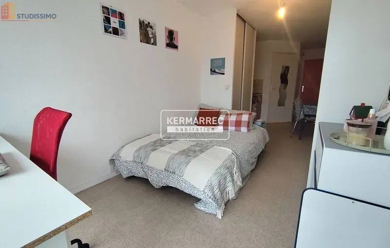 Studio 19m² Vannes - Étage 2/3, DPE C - Photo 1