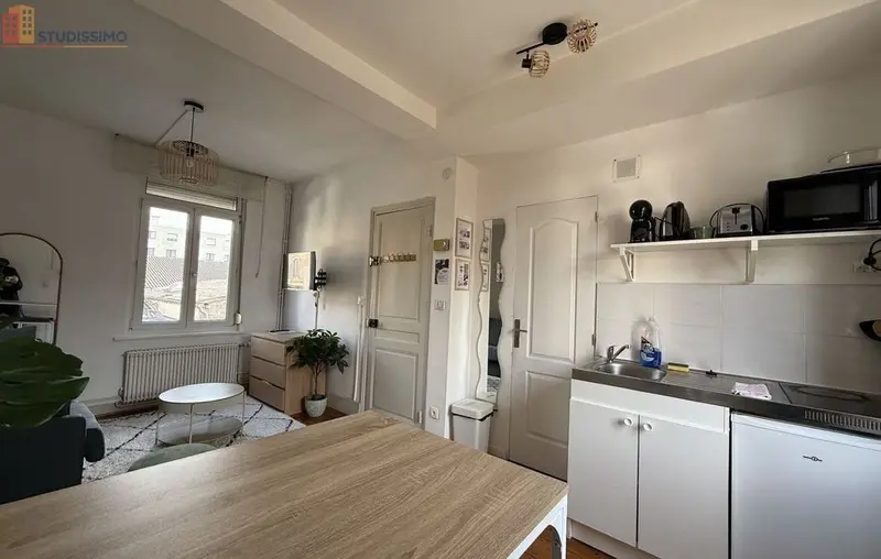 Studio meublé 18m² Amiens 80000 - Meublé, DPE D - Photo 2