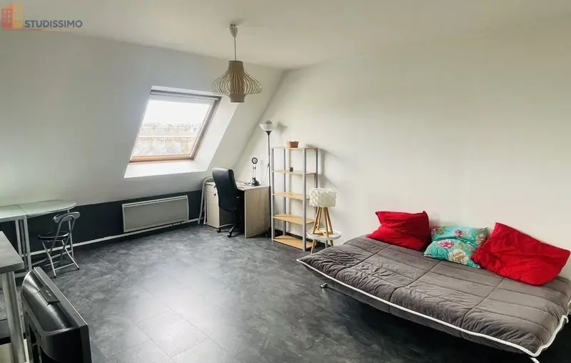Studio meublé 26m² Amiens centre - Lumineux, dernier étage - Photo 9