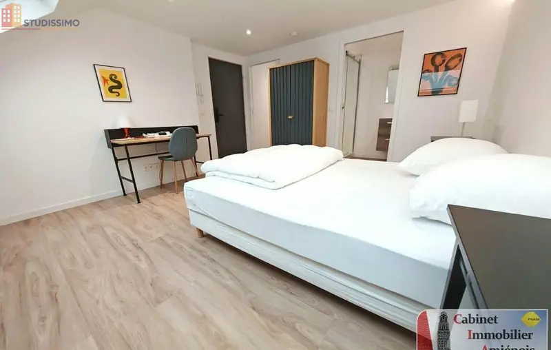 Studio meublé 20m² Amiens centre - Étage élevé, DPE C - Photo 12
