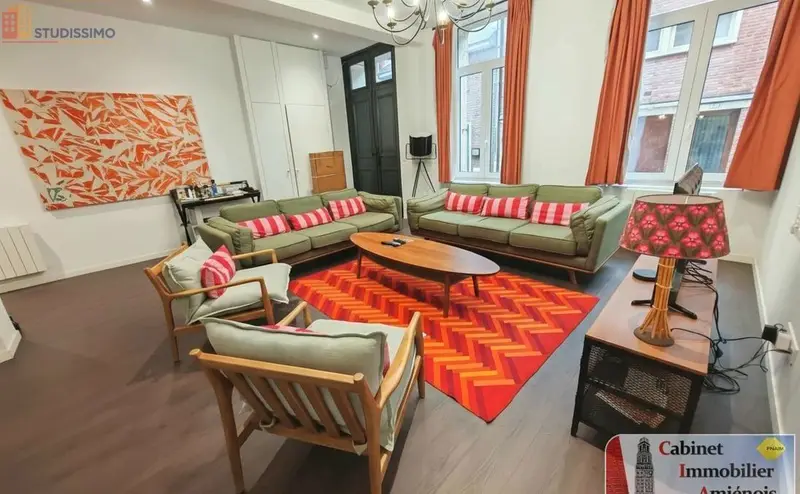 Studio meublé 20m² Amiens centre - Étage élevé, DPE C - Photo 2