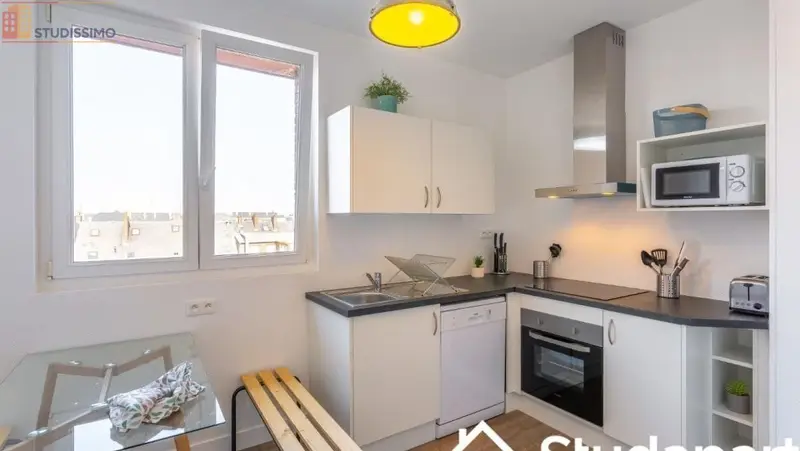 Studio meublé 11m² Amiens - 4e étage, performant énergétique A - Photo 2