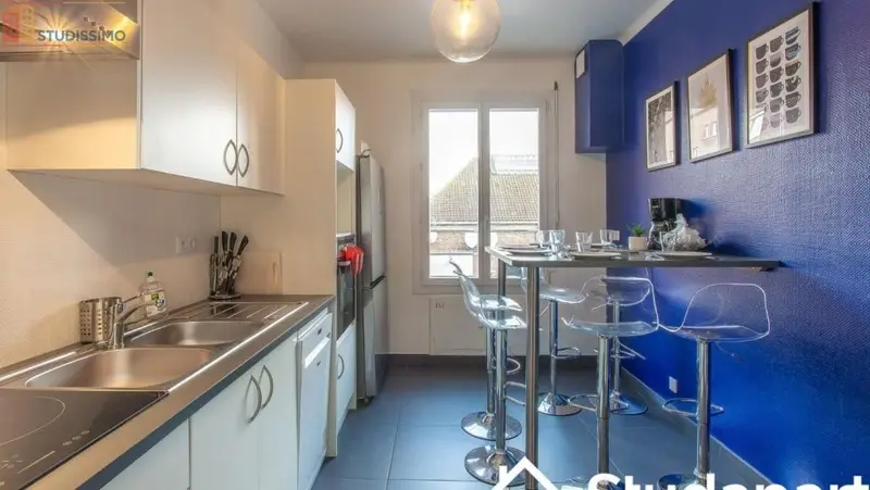 Studio 11m² Amiens - Meublé, DPE A - Photo 2