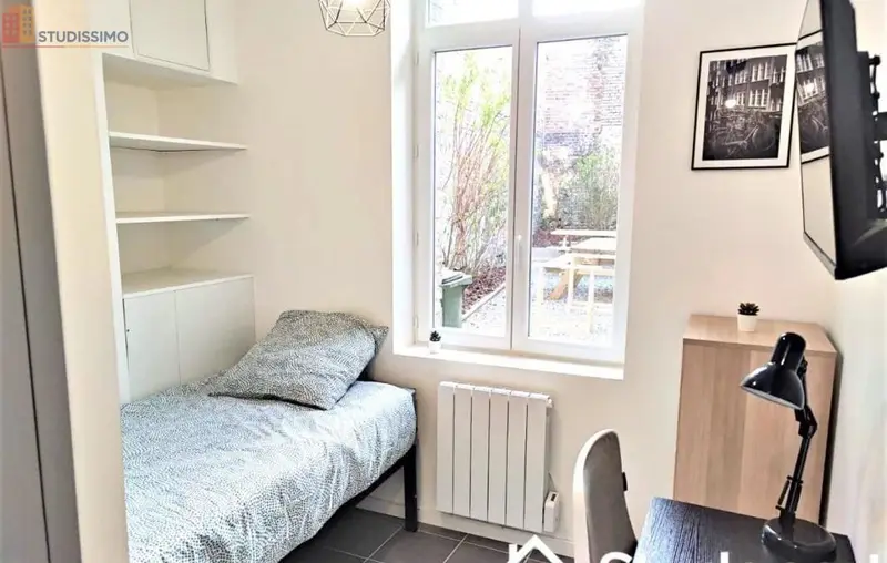 Studio meublé 12m² Amiens 80090 - Meublé, DPE C - Photo 2