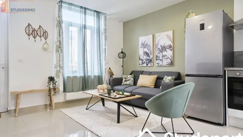 Studio meublé 11m² Amiens - Meublé, DPE A - Photo 9