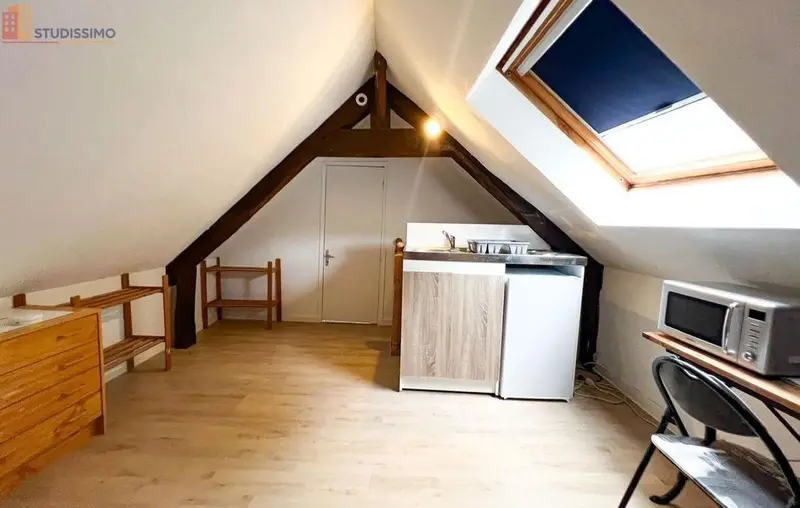 Studio meublé 19m² Amiens - Comble rénové, lumineux - Photo 2