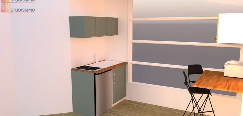 Studio meublé 21m² Amiens centre - Parking couvert, quartier Saint-Pierre - Photo 1
