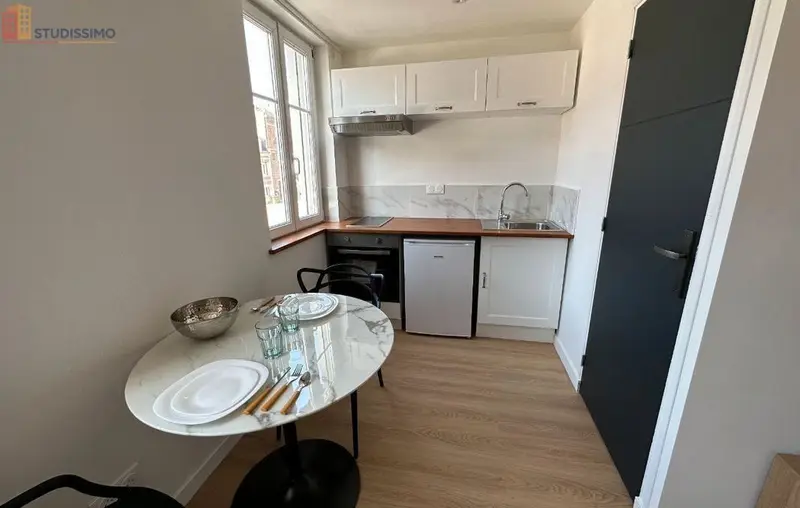 Studio meublé 35m² Amiens centre - Proche gare, espace nuit - Photo 8