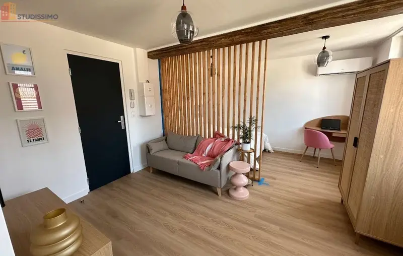 Studio meublé 35m² Amiens centre - Proche gare, espace nuit - Photo 4