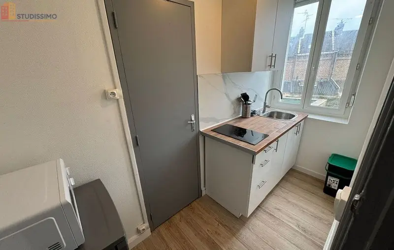 Studio meublé 21m² Amiens 80000 - Meublé, DPE D - Photo 4