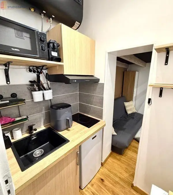 Studio meublé 14m² Amiens - Mezzanine, prêt à vivre - Photo 1