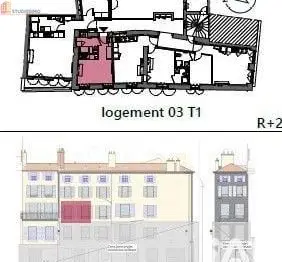 Studio 22m² Clermont-Ferrand - 2e étage - Photo 2