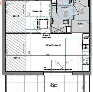 Studio 37m² Cogolin - DPE B - Photo 2