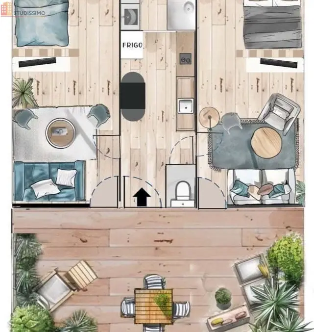Studio meublé 30m² Toulon - Lumineux, 2e étage - Photo 1