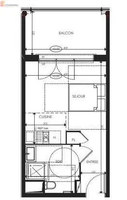 Studio 25m² Draguignan - 1er étage - Photo 3