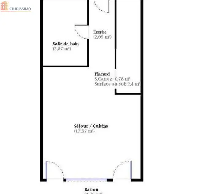 Studio 26m² Bagnères-de-Bigorre - DPE D, 1 pièce - Photo 4