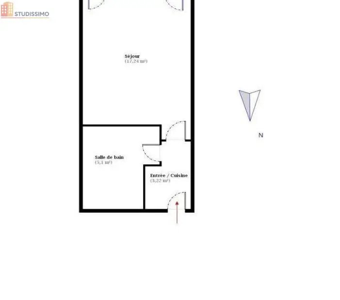 Studio 26m² Bagnères-de-Bigorre - DPE D, lumineux - Photo 2