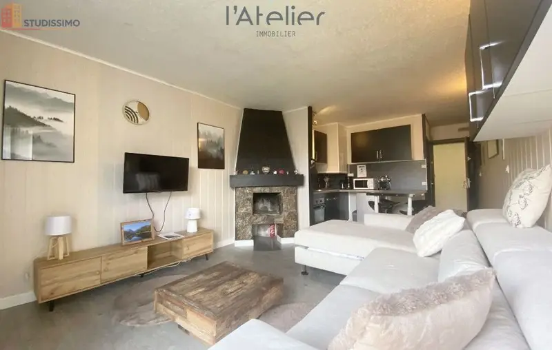 Studio 26m² Saint-Lary-Soulan - DPE D, 1er étage - Photo 3