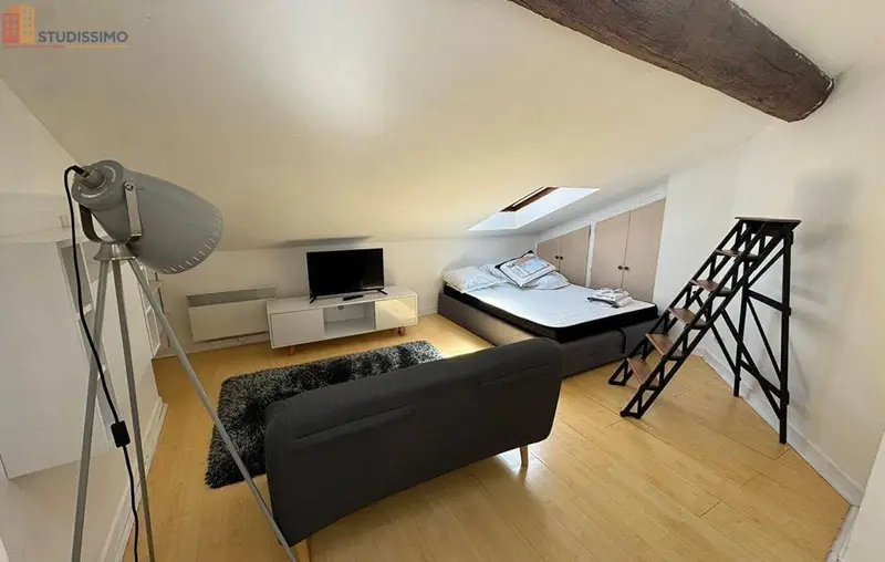Studio meublé 21m² Poitiers - Lumineux, dernier étage - Photo 4