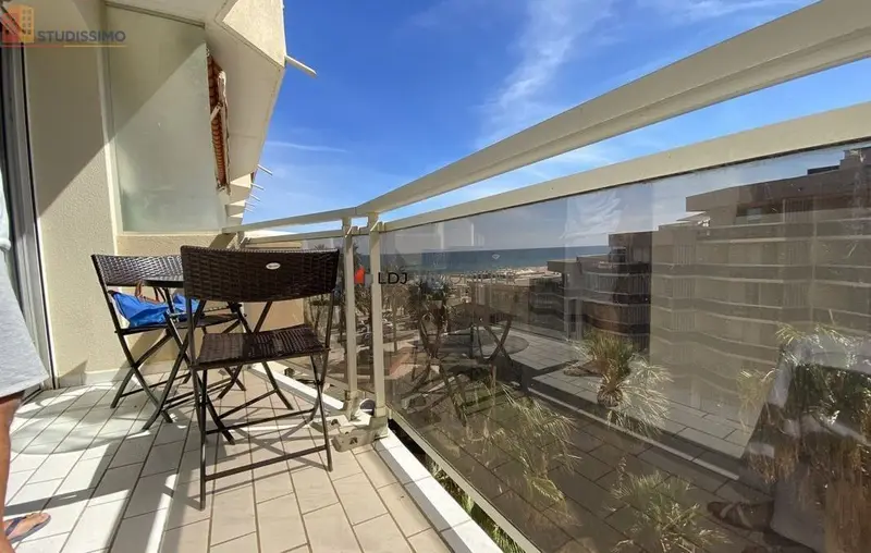 Studio 23m² Canet-en-Roussillon - 5e étage, lumineux - Photo 2