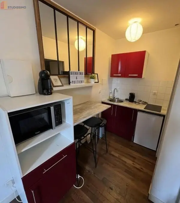 Studio meublé 20m² Poitiers - Meublé, DPE D - Photo 4