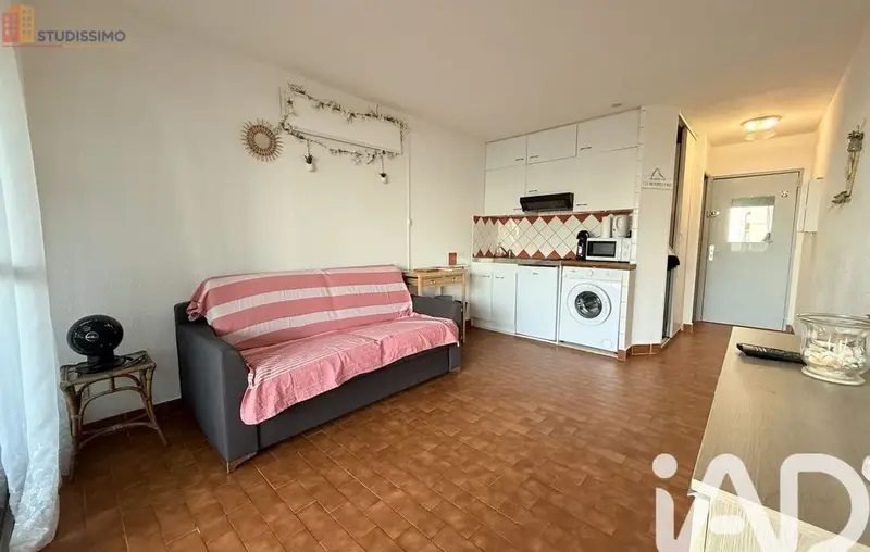 Studio 27m² Le Barcarès - Étage élevé, vue mer potentielle - Photo 6