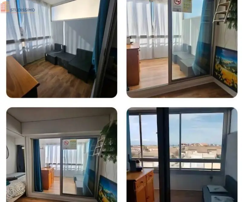 Studio 18m² Canet-en-Roussillon - Terrasse, vue Pyrénées - Photo 1