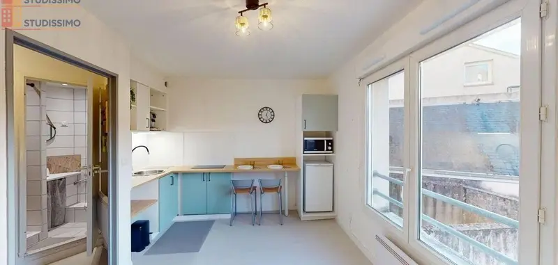 Studio meublé 22m² Poitiers - Meublé, DPE C - Photo 11